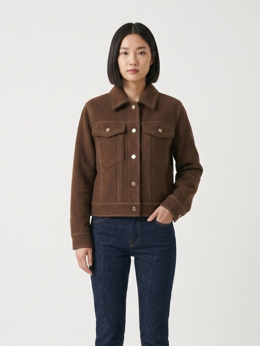 OFV ‘The Sheriff Jacket’ in Mocha Size Small/Medium